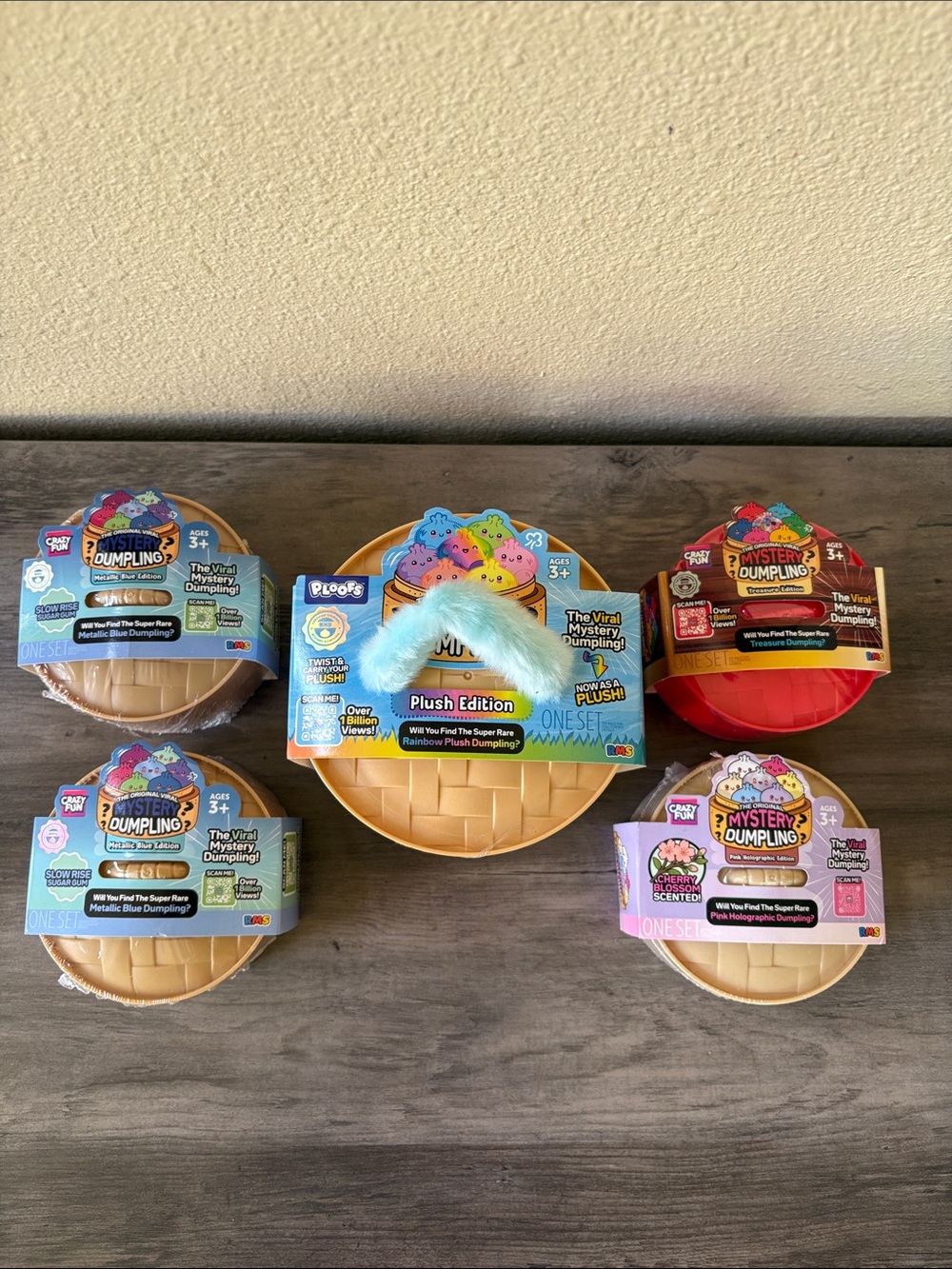 Variety Bundle of 5 Authentic NWT Unopened RMS Mystery Dumplings Regular Size